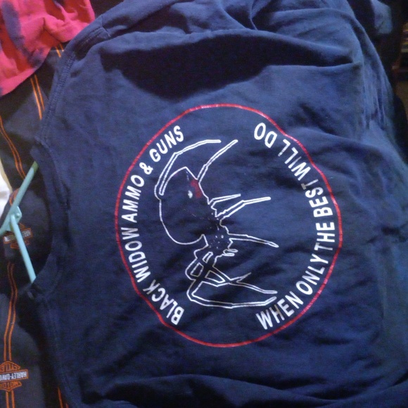 Mens L Black widow graphic long sleeve tee - Picture 6 of 7